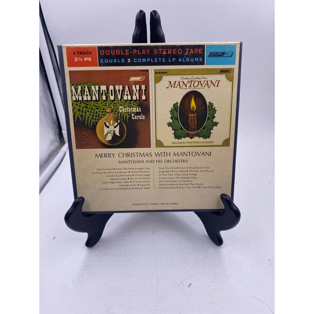 Mantovani Christmas Reel to Reel Tape 4 Track Stereo Vintage London Ampex Good